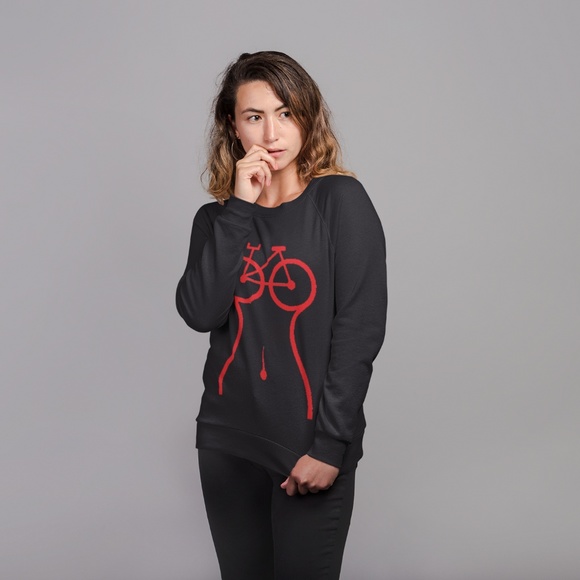 T-Shirt Addicts Tops - Cycle Woman Sweatshirt